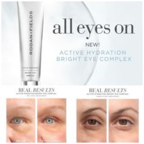 active hydration bright eye complex before and after
